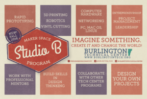 Burlington Technical Center Studio B Graphic